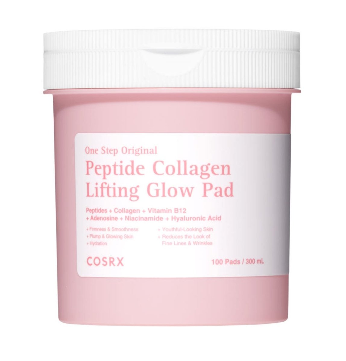 COSRX One Step Original Peptide Collagen Lifting Glow Pad 300ml/100ea - BF Beauty