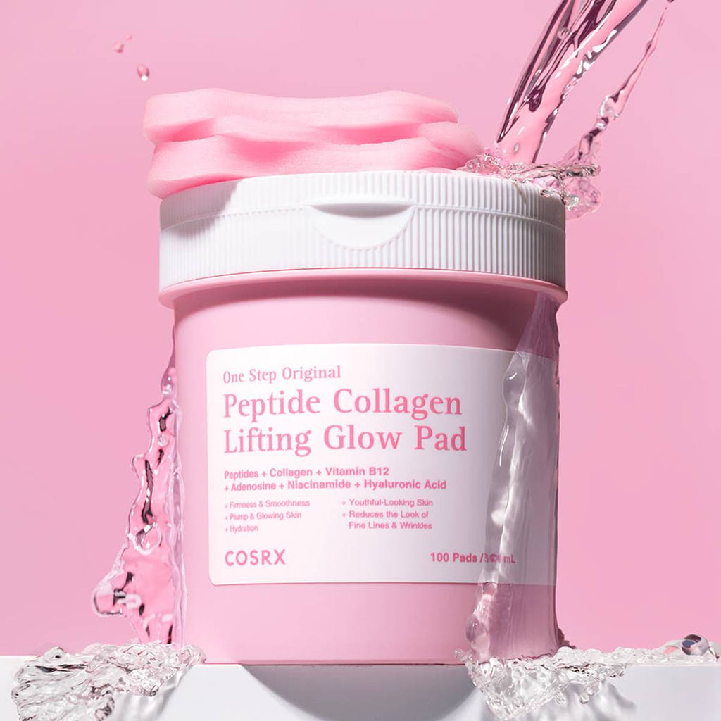 COSRX One Step Original Peptide Collagen Lifting Glow Pad 300ml/100ea - BF Beauty