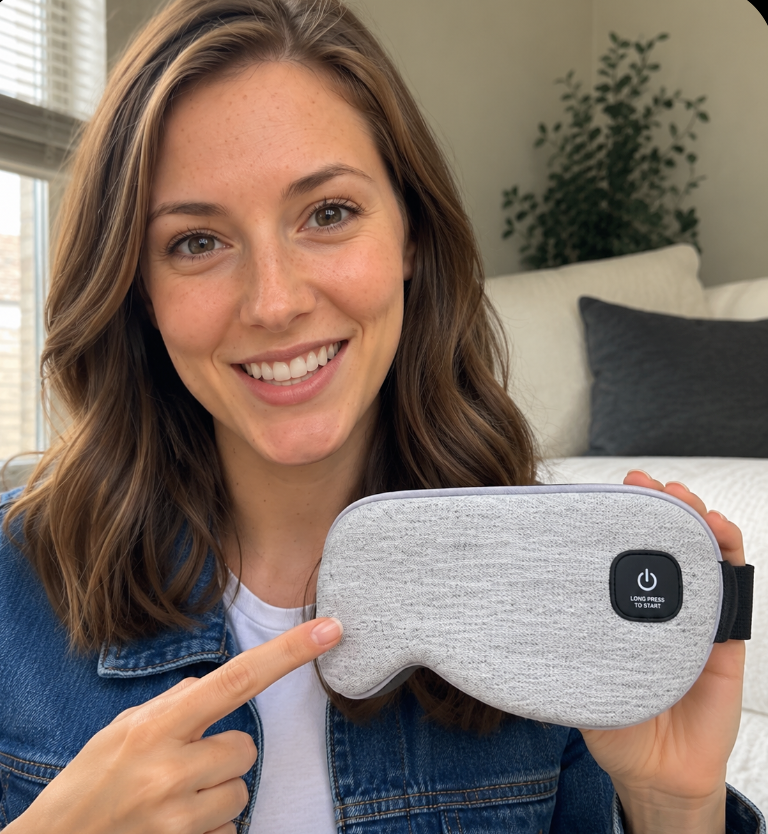 Heated Eye Mask-Cordless Warm Eye Compress for Dry Eyes | Relaxation