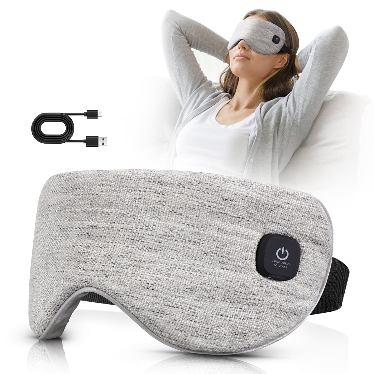 Heated Eye Mask-Cordless Warm Eye Compress for Dry Eyes | Relaxation - BF Beauty