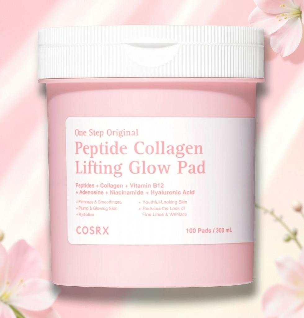 COSRX One Step Original Peptide Collagen Lifting Glow Pad 300ml/100ea - BF Beauty