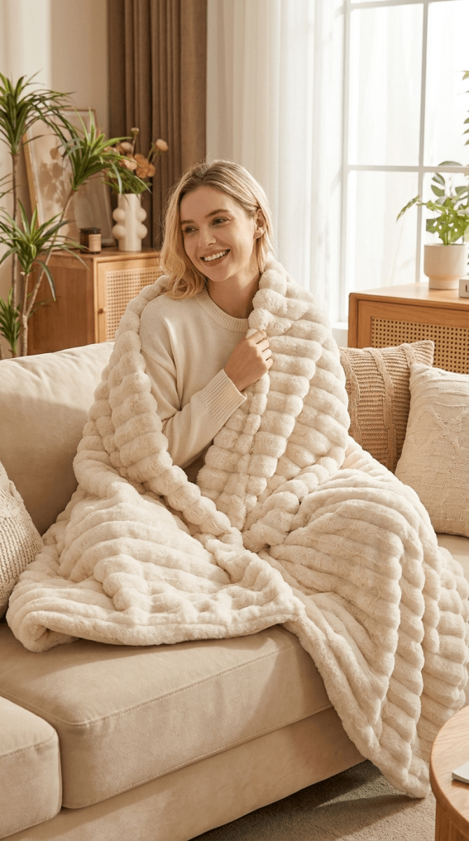 Ultra-Plush Faux Fur Throw - BF Beauty
