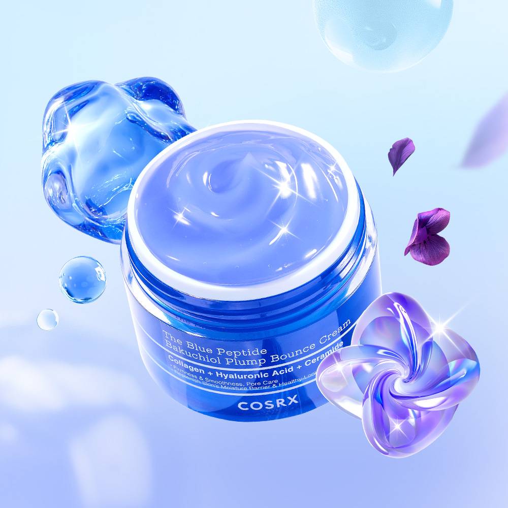 COSRX The Blue Peptide Bakuchiol Plump Bounce Cream 50g - Best Friend Beauty